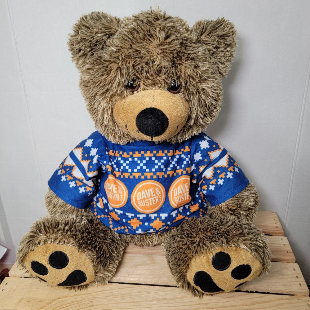 Dave & Busters Ugly Sweater Bear by Toy Factory